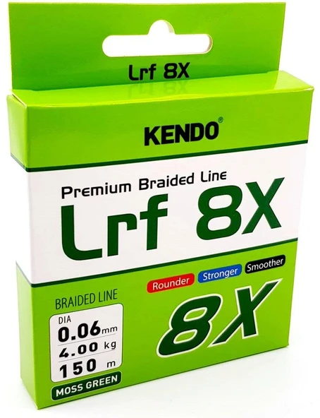 Kendo Lrf 8X Fighting 150 mt Örgü ip (Moss Green) ürün görseli 1