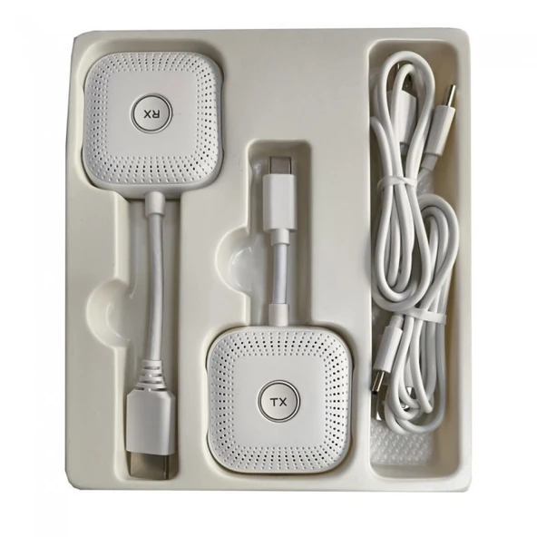 Type c to Hdmı kablosuz ses ve görüntü aktarıcı set hdmi alıcı verici kit ürün görseli 1