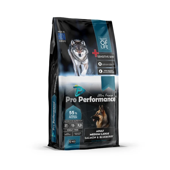 Pro Performance Ultra Premium Hipoalerjenik Somonlu ve Yaban Mersinli  Yetişkin Köpek Maması 12 Kg ürün görseli 1