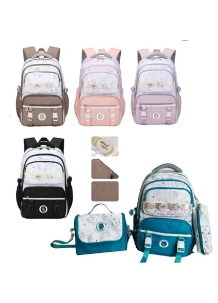 COLOR BAGS 3 LÜ OKUL ÇANTASI ÇEPLİ ürün görseli 1