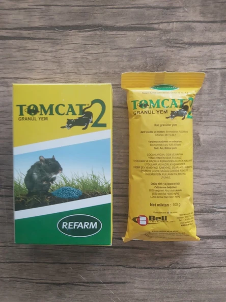 TOMCAT2 100gr Granüll Pellet Fare Sıçan Yemi Zehiri İlacı ürün görseli 1