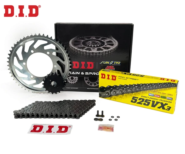 だいさん専用 3 PTTAVM: ZİNCİR DİŞLİ SETİ KAWASAKI Z 1000cc ZİNCİR: DID-525VX3