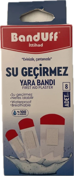 BANDUFF SU GEÇİRMEZ YARA BANDI 8Lİ 2 paket ürün görseli 1