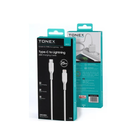 Tonex 25W Type-c To Lightning PD Usb Data Kablo - MA73 ürün görseli 1