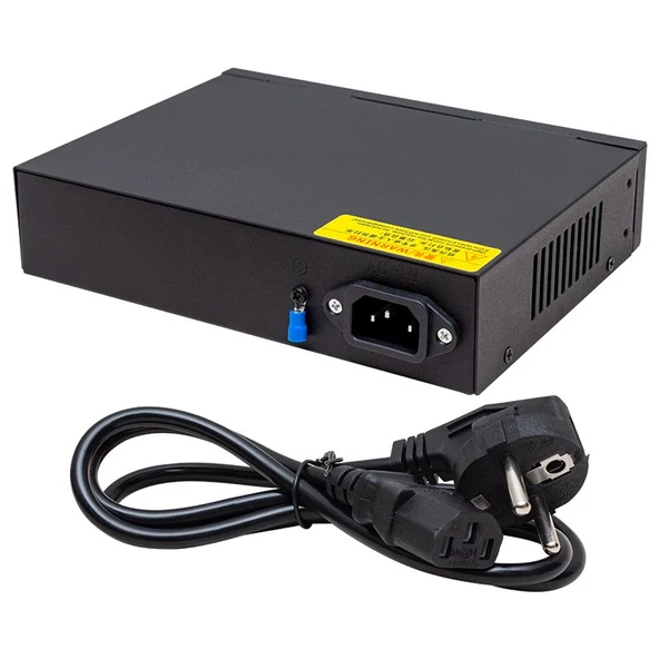 Powermaster POE4+2 72W 10/100 MBPS Poe Ethernet Switch - Resim 2