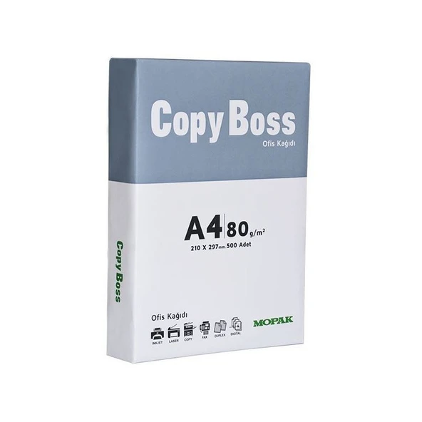 Mopak Copy Boss A4 Fotokopi Kağıdı 80gr 1 Paket 500 Yaprak ürün görseli 1