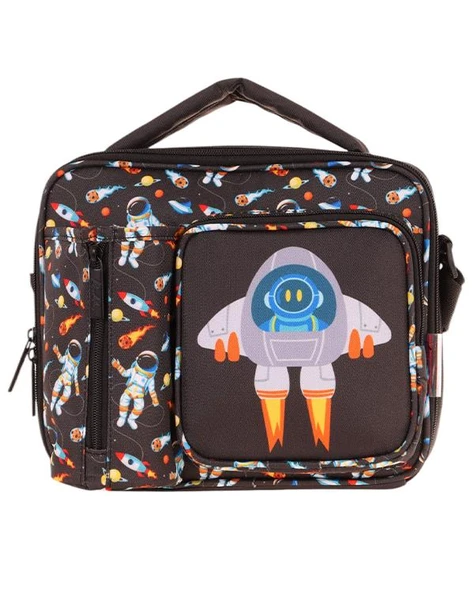 Kaukko Kids 3D Roket Desenli Üç Bölmeli Beslenme Çantası L7264 ürün görseli 1