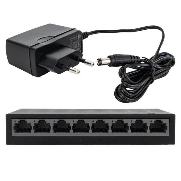 TP-Link LS1008G 8 Port Masaüstü Gigabit Desktop Switch ürün görseli 1