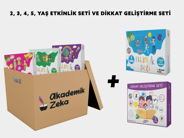 2-3-4-5 Yaş Etkinlik Seti Ve Dikkat Geliştirme Seti ürün görseli 1