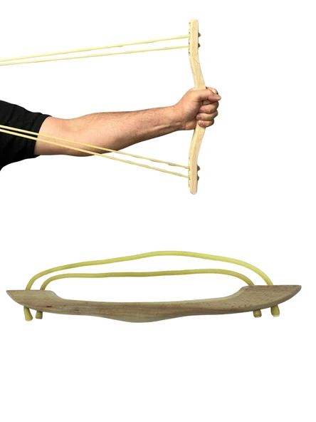 Ahşap Lastikli Kepaze Çalışma Yayı 45 cm ürün görseli 1