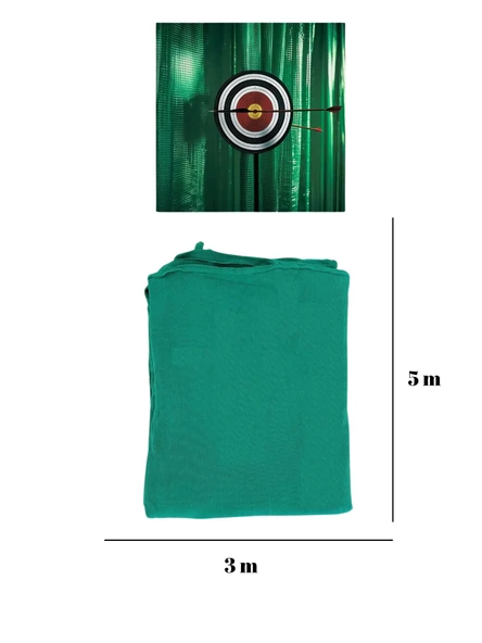 Okçuluk Güvenlik Perdesi 5x3 m Güçlendirilmiş Polyester Ok Yakalama Ağı ürün görseli 1