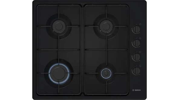 Bosch PBP6C6K80O Ocak Ankastre Gazlı Siyah ürün görseli 1