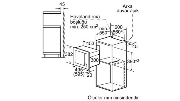 Profilo MDA1050 Ankastre Mikrodalga Çelik - Resim 8