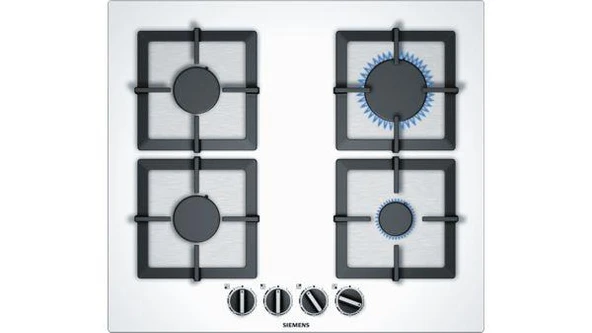 Siemens EP6A2PB20O Ocak Ankastre Sert Cam Beyaz 4 Gözü Gazlı 60 cm ürün görseli 1