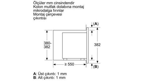 Profilo MDA1050 Ankastre Mikrodalga Çelik - Resim 6