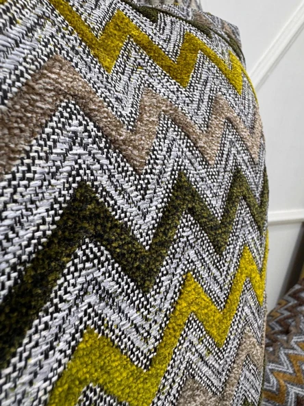 NİVEMESHOME SARI YEŞİL ELYAF DOLGULU KIRLENT KILIFI 45X45 ürün görseli 1