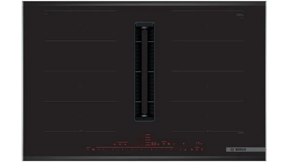 Bosch PXX875D67E Ocak İndüksiyonlu Ankastre Davlumbaz Entegreli Siyah ürün görseli 1