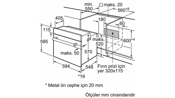 Siemens HB012FBH1T Fırın Ankastre Gri 7 Program - Resim 6