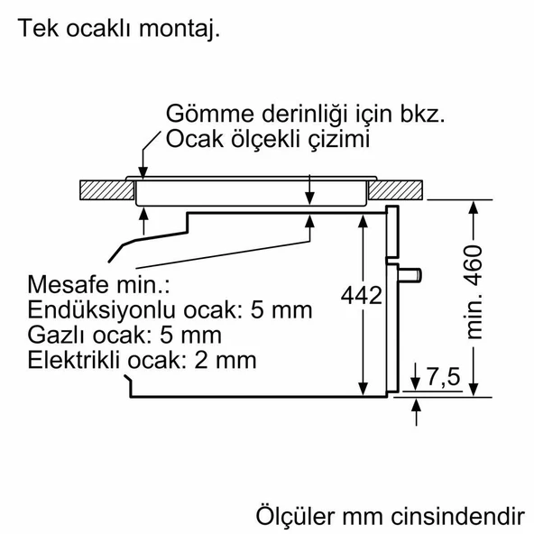 Bosch CMG7241B1 Fırın Ankastre - Resim 11