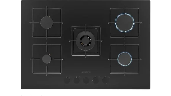 Siemens EN7B6QP30O Ocak Ankastre Gazlı Sert Cam Siyah ürün görseli 1