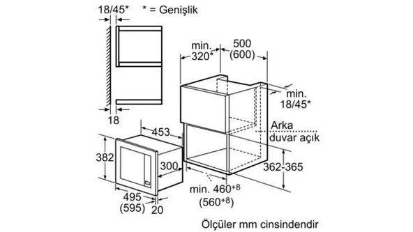 Profilo MDA1050 Ankastre Mikrodalga Çelik - Resim 10