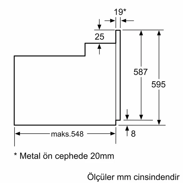 Profilo FRMA425B5 Fırın Ankastre Beyaz - Resim 6