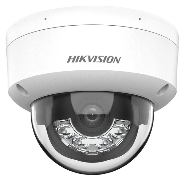 Hikvision 2 MP Smart Hybrid Light IR Fixed Dome IP Network Kamera ürün görseli 1