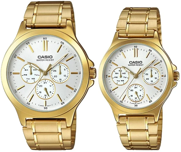 Casio MTP-LTP-V300G-7AUDF Çift Kol Saati (Kadın-Erkek) ürün görseli 1