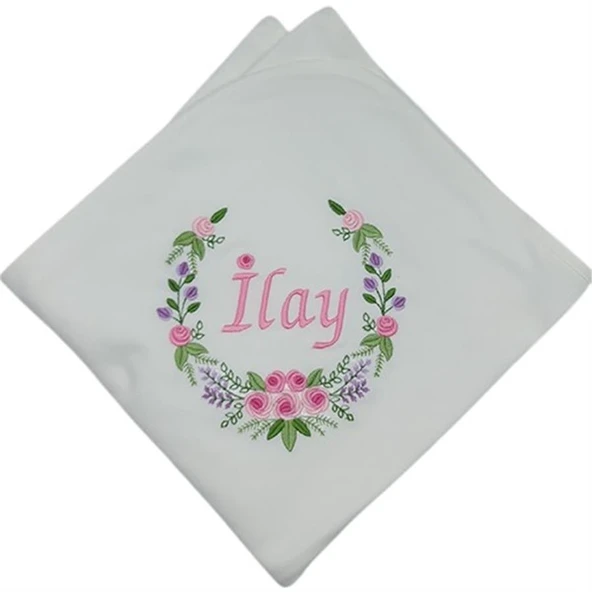 Kişiye Özel Penye Battaniye Rococo Desenli Pembe ürün görseli 1
