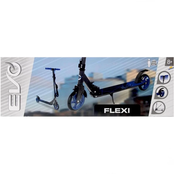 Mey İthalat® Flexi 2 Tekerlekli Scooter Mavi - Resim 4