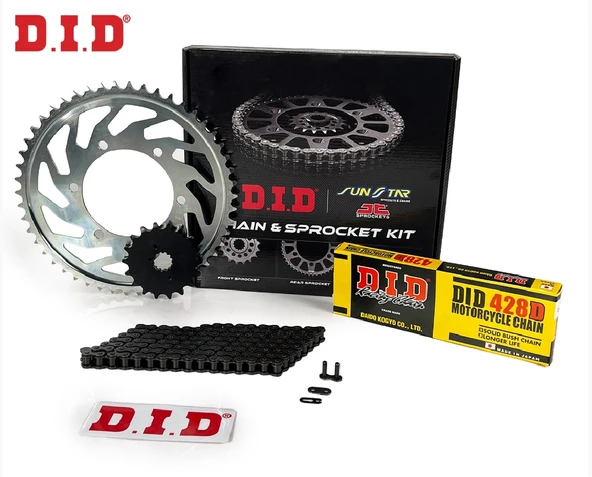 Zincir Dişli Seti Yamaha Mt-125 125cc Arka -4 2024 ürün görseli 1