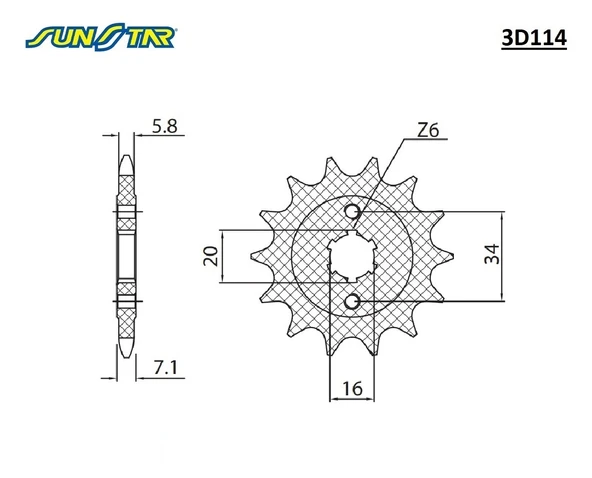 ÖN DİŞLİ KTM RC 200cc 2014-2020 - Resim 2