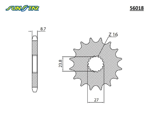ÖN DİŞLİ SUZUKI B-KING 1300cc 2008-2011 - Resim 2