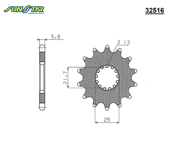 ÖN DİŞLİ TRIUMPH TRIDENT 660cc 2021-2024 - Resim 2