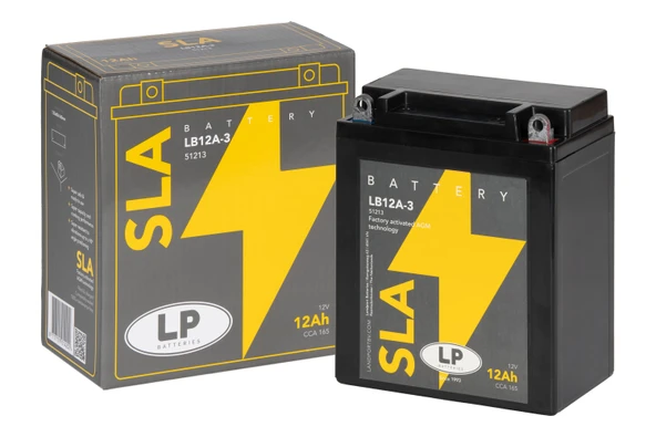 SLA AKÜ MB LB12A-3 12 A KG: 3,9 L:135 W:80 H:160 CCA: 165 YAMAHA XV VIRAGO 535cc 1990-2002 ürün görseli 1
