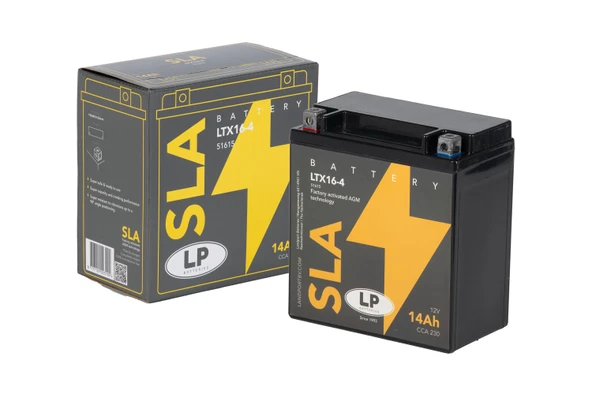 SLA AKÜ MB LTX16-4 14 A KG: 5 L:150 W:87 H:163 CCA: 230 TRIUMPH TIGER XR X T 800cc 2015-2020 ürün görseli 1
