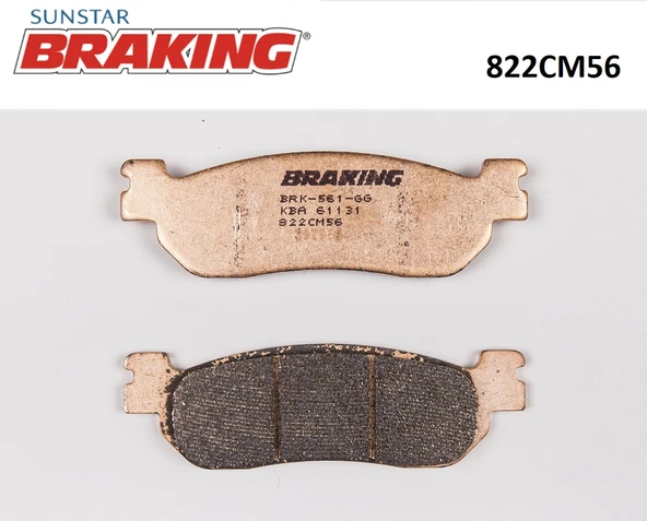 SİNTERLİ ARKA FREN BALATASI YAMAHA YZF R6 600cc 1999-2020 ürün görseli 1