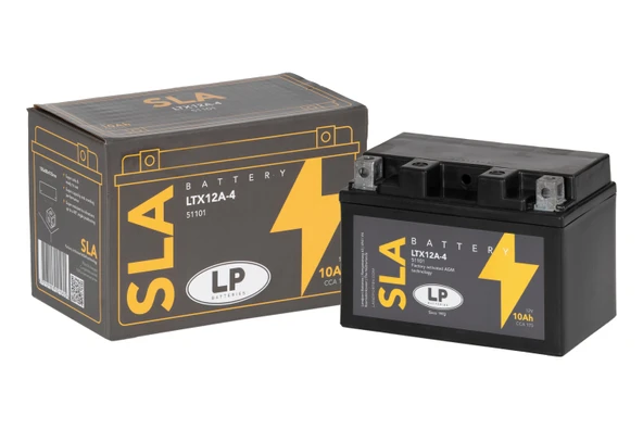 SLA AKÜ MB LTX12A-4 10 A KG: 3,29 L:150 W:88 H:105 CCA: 175 SYM WOLF 250cc 2013-2015 ürün görseli 1