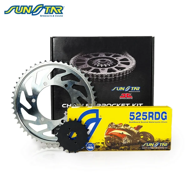Zincir Dişli Seti Yamaha Yzf R1 M 1000cc Zincir: Sunstar 525rdg Çelik-114 Ön: Sunstar 16t Arka: Jt 41t 2015-2022 ürün görseli 1