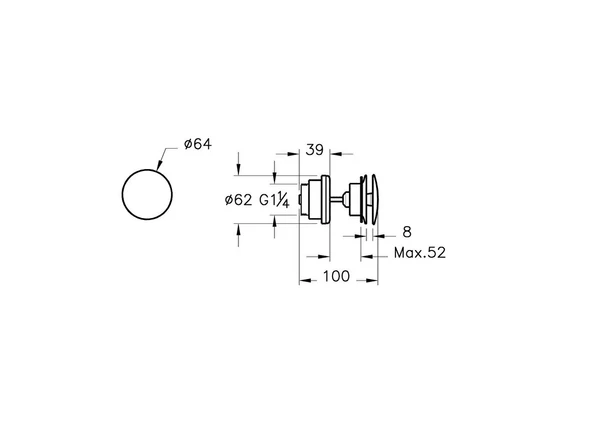 VitrA Universal Lavabo Süzgeci A45148 - Resim 3