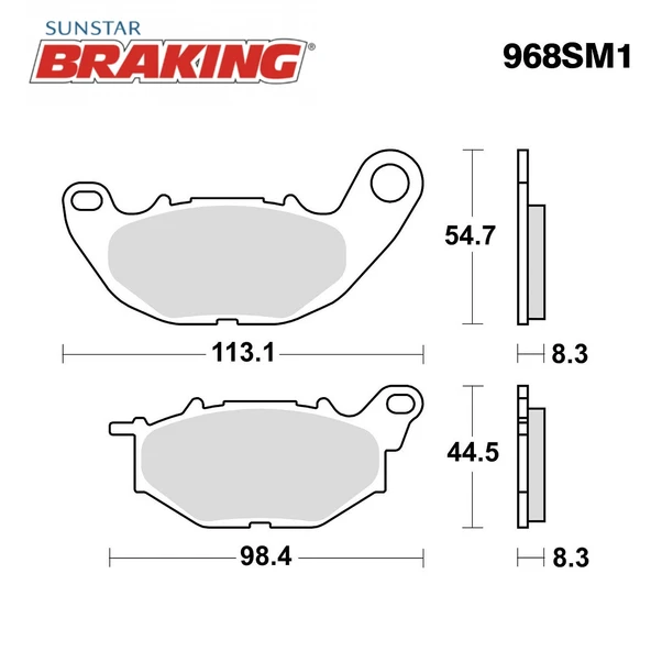 YARI METALİK ÖN FREN BALATASI YAMAHA YZF R25 250cc 2014-2024 ürün görseli 1