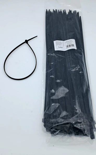 CIRT 4,8 MM X 400 MM KABLO BAĞI İTHAL SİYAH 1 PAKET = 100 ADET UNIVERSAL cc ürün görseli 1