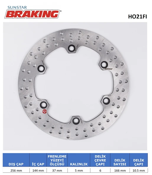 YUVARLAK FREN DİSKİ HONDA SILVER WING ABS 600cc ÖN 2001-2002-2010 ürün görseli 1