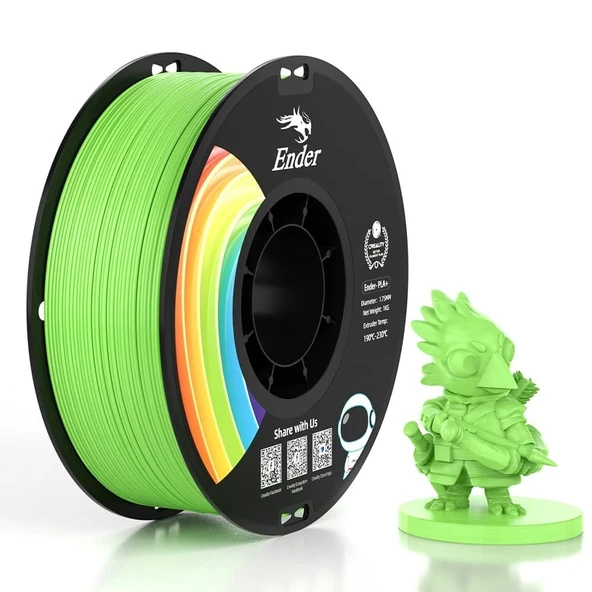 Creality Ender Pla+ Filament Elma Yeşili 1.75mm 1kg ürün görseli 1