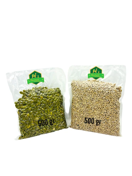 Heybeli Aktar Baharat Çiğ Kabak Çekirdeği Içi 500 gr Çiğ Ay Çekirdeği Içi 500 gr 2'li Set (VAKUMLU AMBALAJ) ürün görseli 1