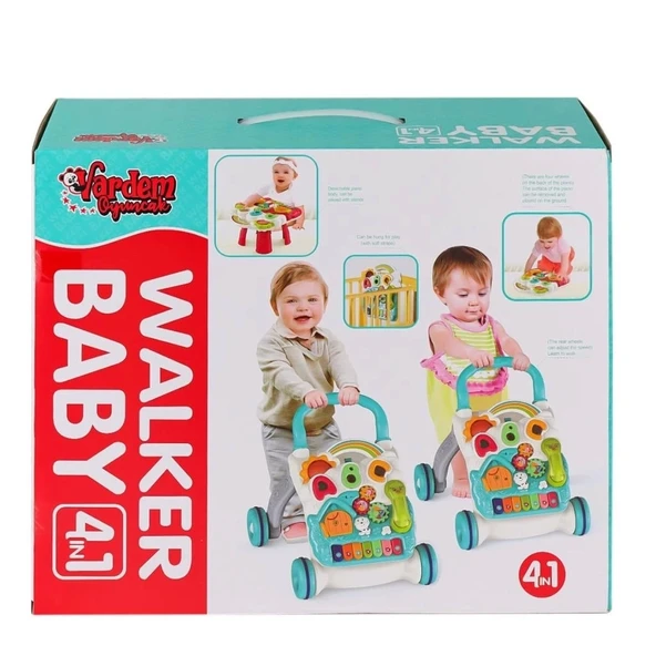 Mey İthalat® BIB-6017 Pianolu Yürüme Arkadaşı 4IN1 ürün görseli 1