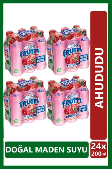 Uludağ Frutti Ahududu Aromalı Maden Suyu 200 ml x 24 adet ürün görseli 1