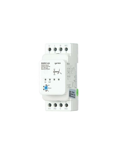 Entes M1656 SSRC-04 Sıvı Seviye Kontrol Rölesi 5–50 kW Ayarlı 230VAC DIN II Ray Montaj ürün görseli 1