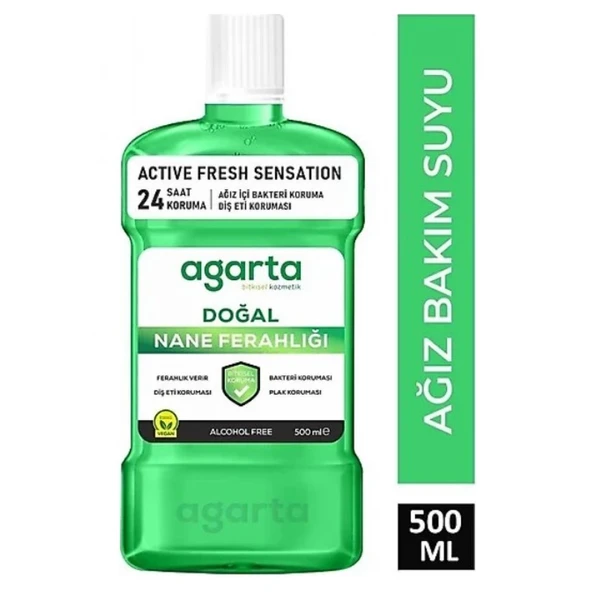 Agarta Doğal Ağız Bakım Suyu 500 Ml Nane Özlü ürün görseli 1