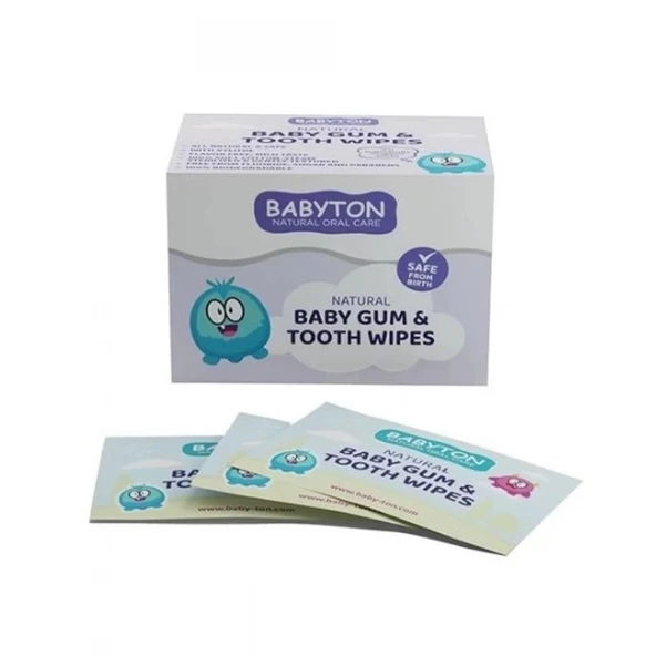 Babyton Bebekler İçin Diş Ve Damak Temizleme Mendili ürün görseli 1